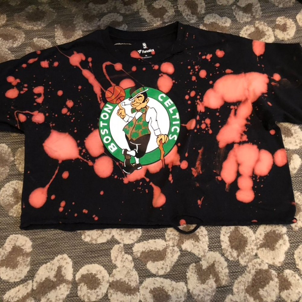 Acid Wash Celtics Tee